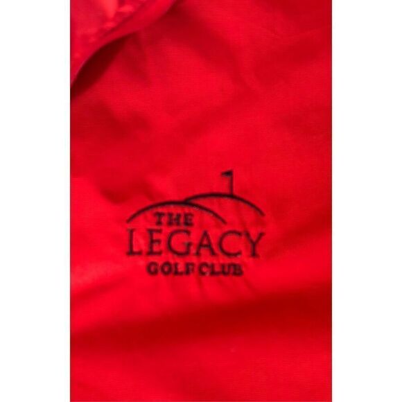Nike Golf Clima Fit Short Sleeve Windbreaker Size XL Red 1/2 Zip Up - Picture 8 of 8